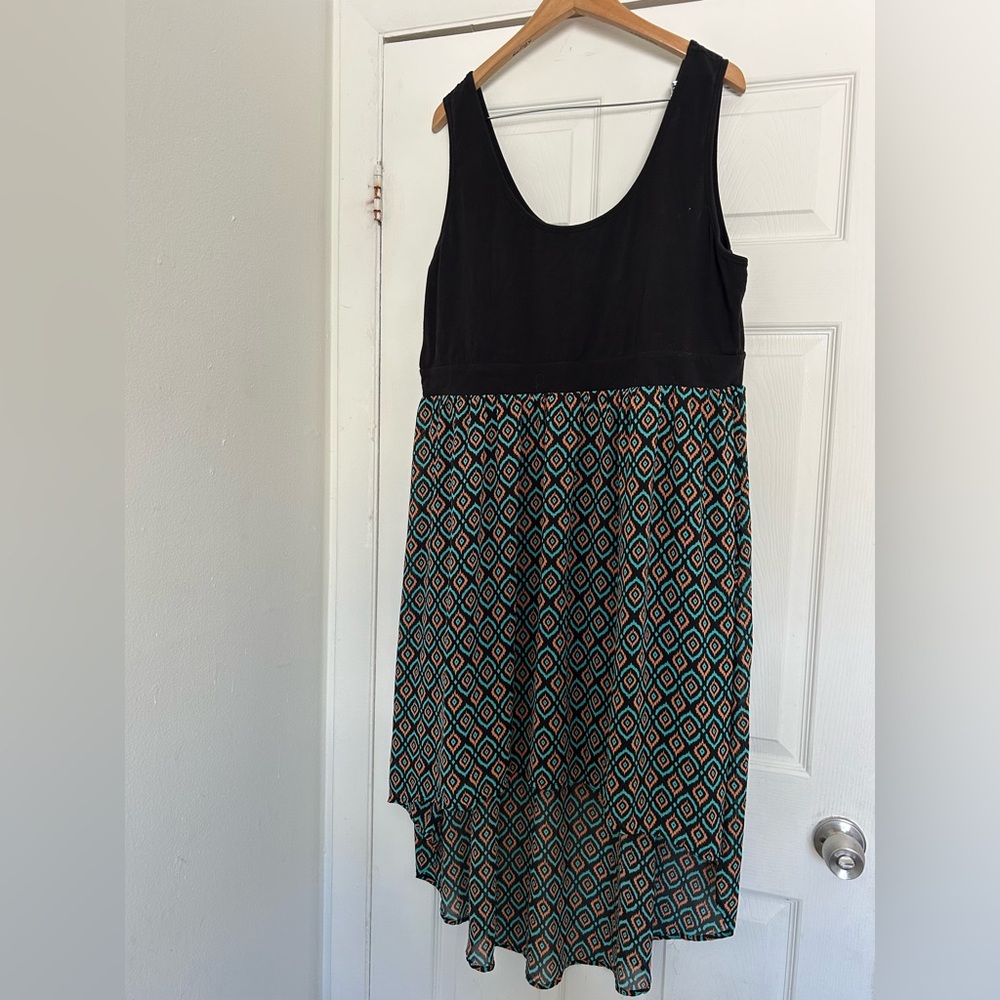 Torrid Black and Patterned Women's Dress
